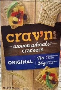 Woven wheats crackers
