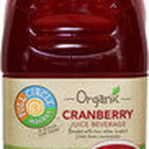 Market organic cranberry juice beverage