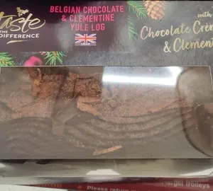 Belgian chocolate and Clementine Yule log