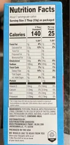 Light butter popcorn