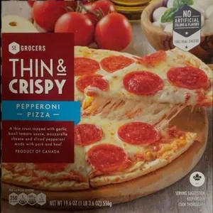 Se Grocers Thin & Crispy Pepperoni Pizza