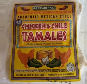 chicken & chilie tamales