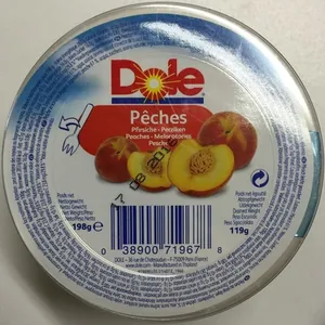 Pêches au sirop léger