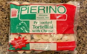 Precooked tortellini with cheese