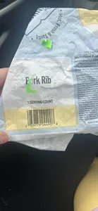 BBQ Sauced Pork Rib Patty on a Sub Bun