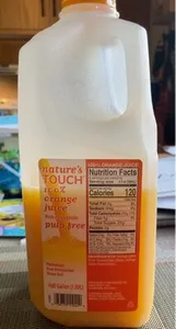 Natures touch orange juice