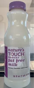 Natures Touch Fat Free Milk