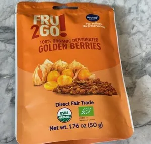 Organic dehydrated golden berries