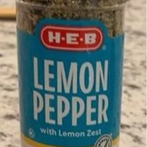 H-E-B Lemon Pepper w/ lemon zest