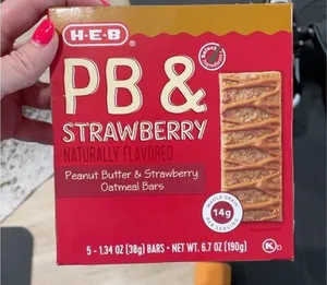 H-E-B PB & Strawberry Oatmeal Bars