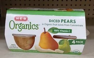 Diced pears