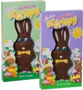 Double crisp lil crispy candy chocolaty chocolate bunnies