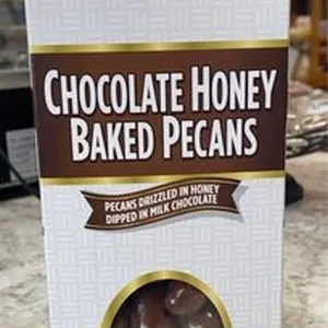 Chocolate Honey Baked Pecans