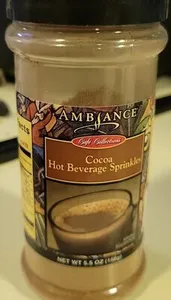 Cocoa hot beverage sprinkles
