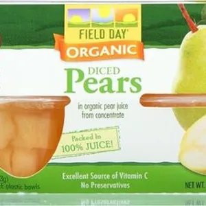 Organic Diced Pears
