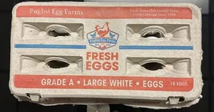 Fresh White Grade A Large Eggs