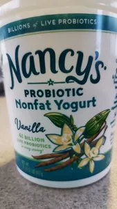 Nancy's, nonfat yogurt, vanilla