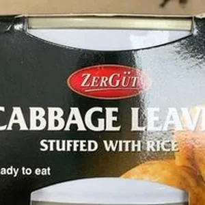 Cabbage leaves stuffed with rice