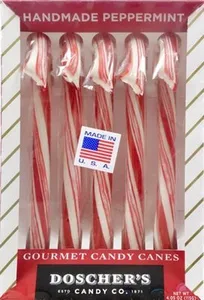 Hand crafted Peppermint candy canes