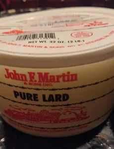 John F Martin pure lard