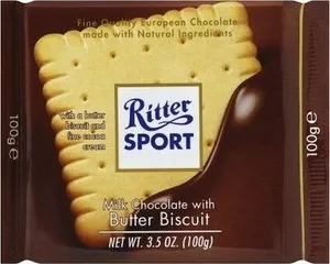 Milk chocolate with butter biscuit bar