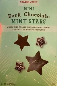Mini Dark Chocolate Mint Stars