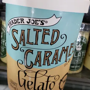 Salted caramel gelato, salted caramel