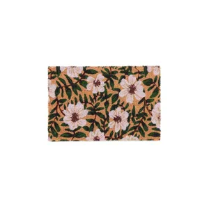 Dörrmatta med kokos och blommor