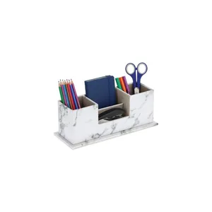 Skrivbordsordnare i marmorutseende