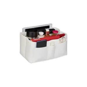 Väska Organizer Handväska Filt Vit