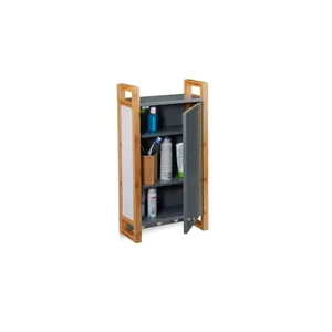 Väggskåp badrum grått