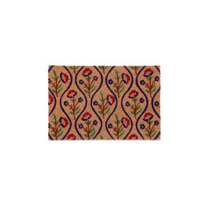 Kokosnöt dörrmatta blommor