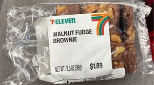 7 Eleven Walnut Fudge Brownie