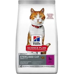 Hill'S Science Plan Cat Adult Sterilised With Duck 10 kg
