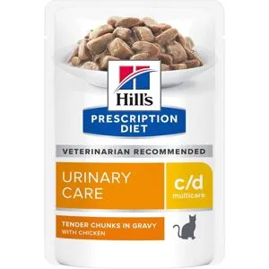 Hill'S Prescription Diet Feline C/d Urinary Care Multicare Chicken 12x85 G