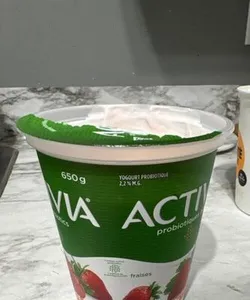 Activia active probiotic strawberry