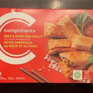 Pâtés impériaux au boeuf et au porc