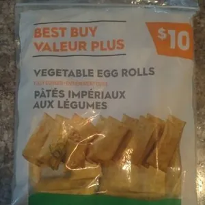 Fully Cooked Vegetable Egg Rolls