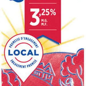 Lait homogénéisé - 3,25% M.G.