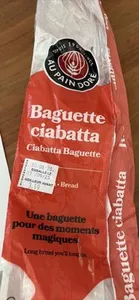 Baguette ciabatta
