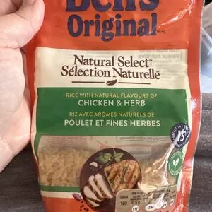 natural select chicken and herb rice
