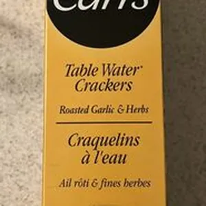 Table Water Crackers Roasted Garlic & Herbs