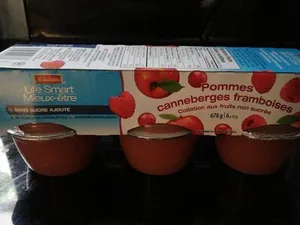 Comptes pommes canneberges framboises