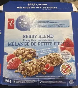 PC Blue Menu Berry Blend Chewy Bars