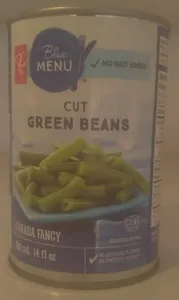 Blue Menu Cut Green Beans