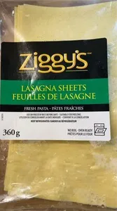 Lasagna sheets