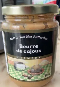 Beurre de cajous crémeux