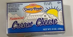 Pasteurized Cream Cheese