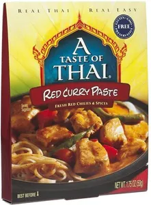 A taste of thai, red curry paste