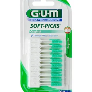 Sunstar Gum Soft-Picks Original med Normal Fluor 80 enheter